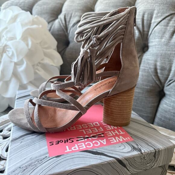 Jeffery Campbell Chunky Heels Sandals Shoes Women’s 7 - Picture 5 of 9